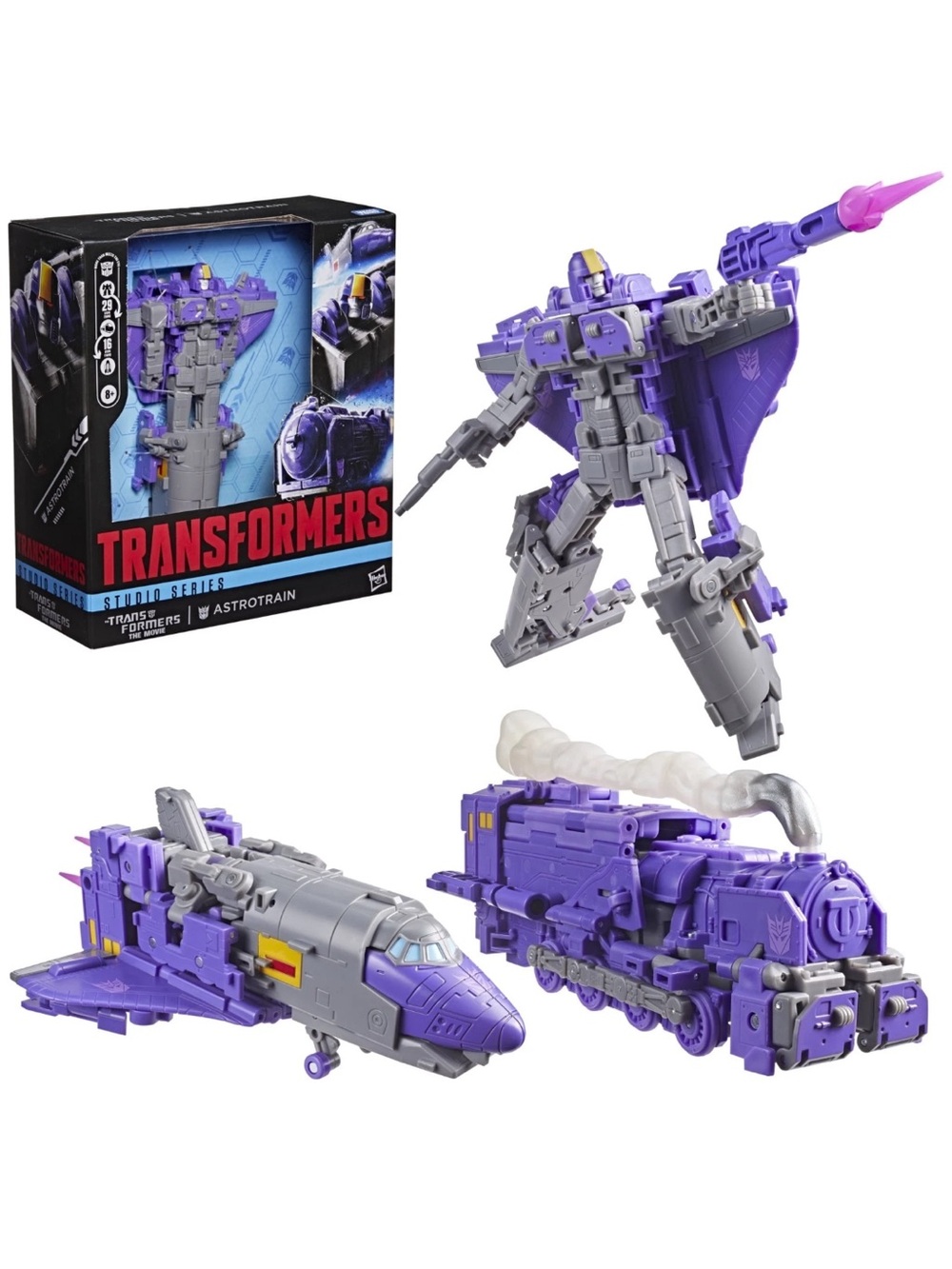 Hasbro Transformers Studio Series Astrotrain Purple 3-in-1 Action Figure NIP